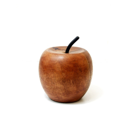 Jabłko drewaniane dekoracja z drewna tekowego XL